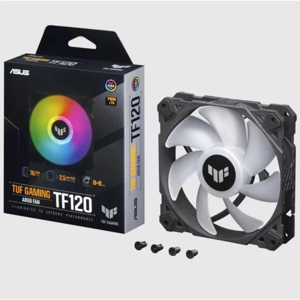 ASUS TUF Gaming TF120 ARGB Fan Black&White - Image 6