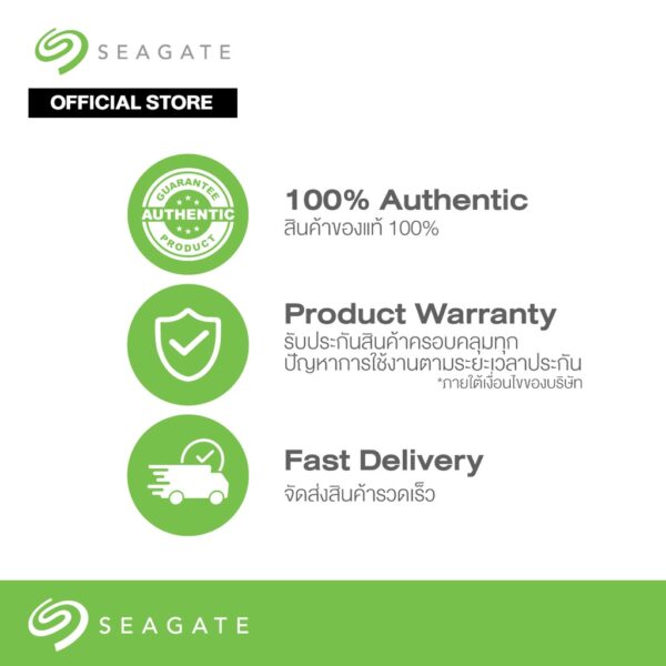 Seagate 1TB รุ่น One Touch SSD ความเร็ว 1,030MB/s USB-C ,USB 3.2 External Harddisk (STKG100040X) - Image 8