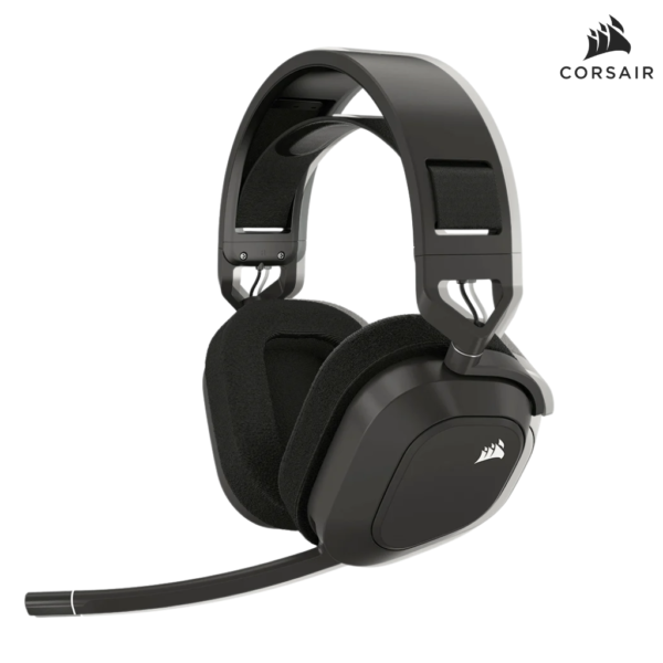 CORSAIR HEADSET HS80 MAX WIRELESS GAMING HEADSET, STEEL GRAY หูฟังเกมมิ่ง