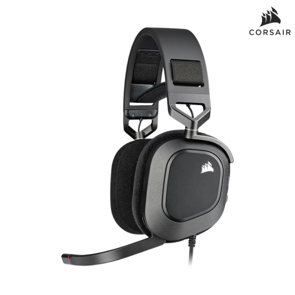 CORSAIR HS80 RGB USB WIRED GAMING HEADSET CARBON