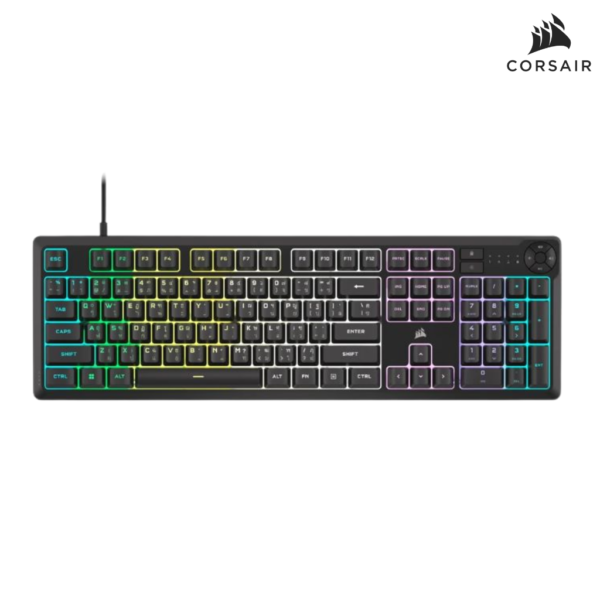 CORSAIR K55 CORE WIRED KEYBOARD GAMING BLACK RUBBER DOME EN/TH
