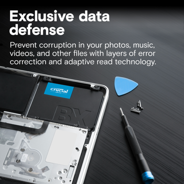Crucial BX500 SSD SATA 2.5 ( 240GB / 480GB / 1TB) (SSD) - Image 3