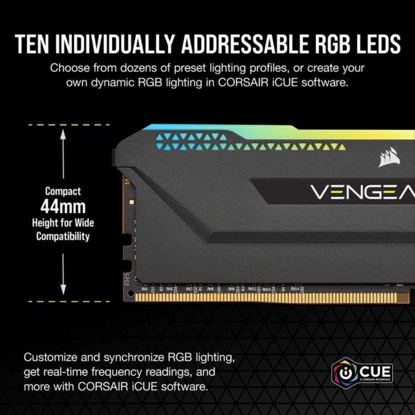 CORSAIR แรม VENGEANCE PRO RGB SL : 16GB 32GB DDR4 DRAM BUS 3600 - Image 5