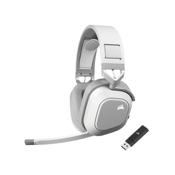 CORSAIR HEADSET HS80 MAX WIRELESS GAMING HEADSET, WHITE - Image 2