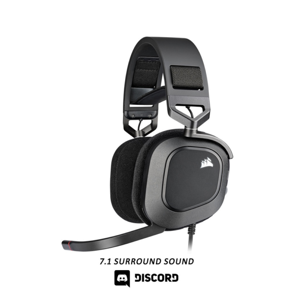 CORSAIR HS80 RGB USB WIRED GAMING HEADSET CARBON - Image 2