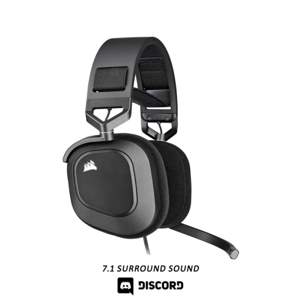 CORSAIR HS80 RGB USB WIRED GAMING HEADSET CARBON - Image 5
