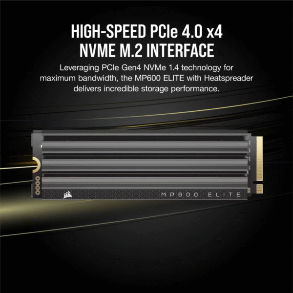 CORSAIR SSD 1TB M.2 NVMe MP600 ELITE WITH HEATSINK : CSSD-F1000GBMP600EHS - Image 3