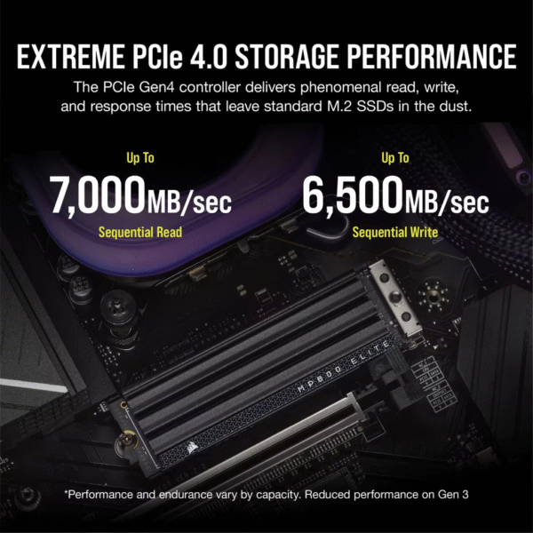 CORSAIR SSD 1TB M.2 NVMe MP600 ELITE WITH HEATSINK : CSSD-F1000GBMP600EHS - Image 5