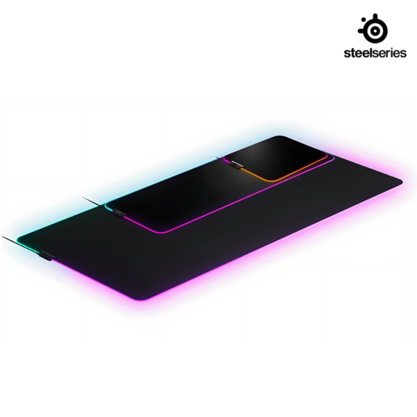 SteelSeries QcK Prism Cloth Gaming Mousepad RGB Control Micro-woven cloth