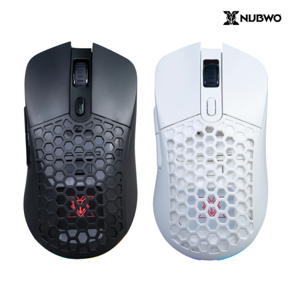 NUBWO TAURIEL WIRELESS & WIRED MACRO RGB เมาส์เกมมิ่งไร้สาย