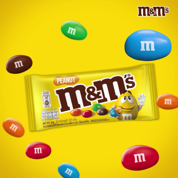 [แพ็ก 20 ชิ้น] M&M's Peanut เอ็มแอนด์เอ็ม พีนัท ช็อกโกแลตนมไส้ถั่วลิสง 14.5 กรัม - Image 2