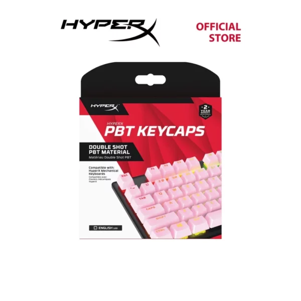 HyperX PBT Keycaps - Full Key Set Pink (US Layout) - Image 2