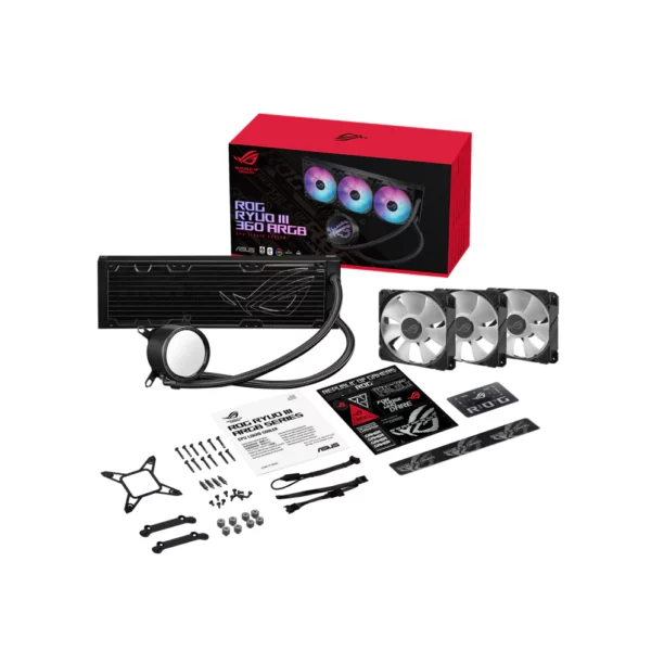 ASUS ROG RYUO III 360 ARGB BLACK EDITION COOLER - Image 5