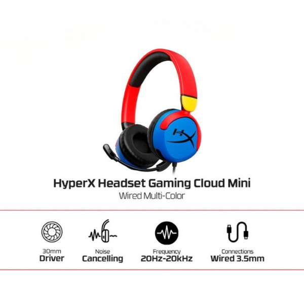 HyperX Cloud Mini Gaming Headset หูฟังมีสาย หูฟังเกมมิ่ง - Image 4
