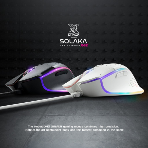 NUBWO SOLAKA X42 MACRO RGB GAMING MOUSE - Image 5
