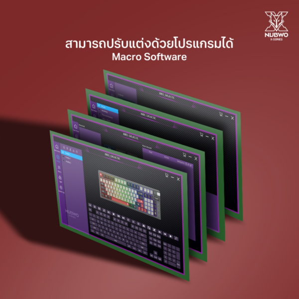 NUBWO X803 GALACTIC MECHANICAL Mini RGB คีย์บอร์ดเกมมิ่ง - Image 4