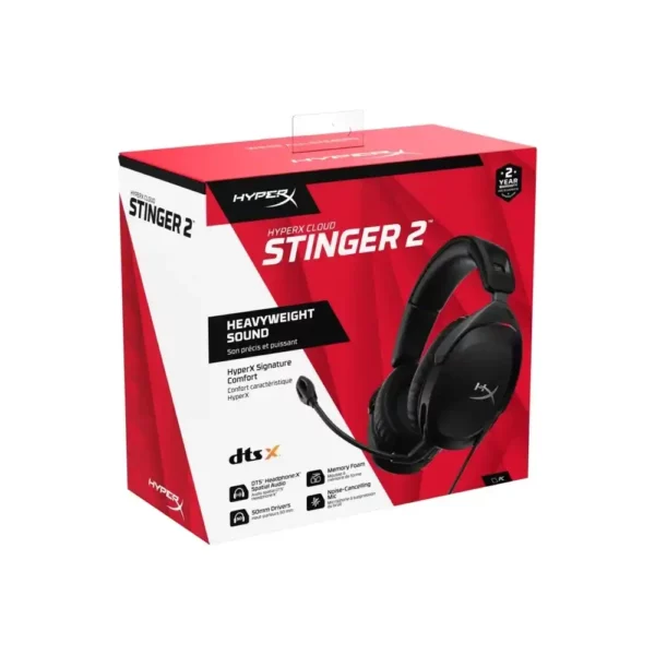 HyperX Cloud Stinger 2 – Greatness Refined, Lightweight over-ear headset with mict - Image 6