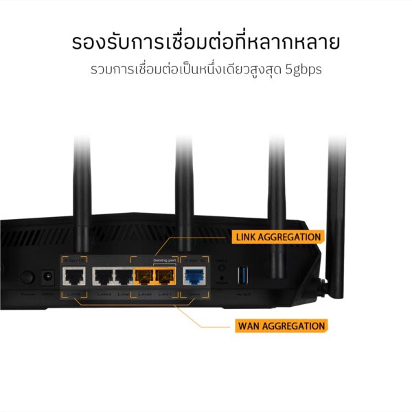 ASUS TUF Gaming เราเตอร์ AX6000 Dual Band WiFi 6 Extendable Gaming Router - Image 3