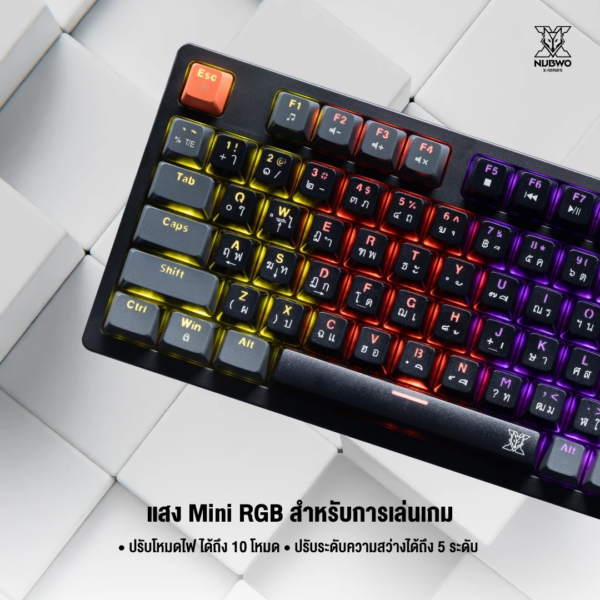NUBWO X801 Mechanical MINI RGB CIY Switch 2 Layout คีย์บอร์ดเกมมิ่ง - Image 5