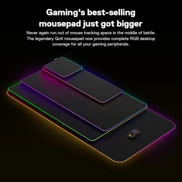 SteelSeries QcK Prism Cloth Gaming Mousepad RGB Control Micro-woven cloth - Image 7