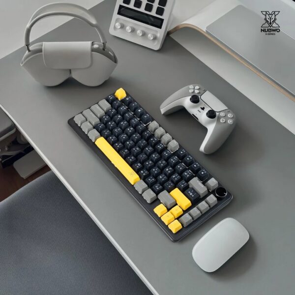 NUBWO คีย์บอร์ดเกมมิ่ง X804 Mechanical MINI RGB SIZE 75% Hotswap 3 pin - Image 6