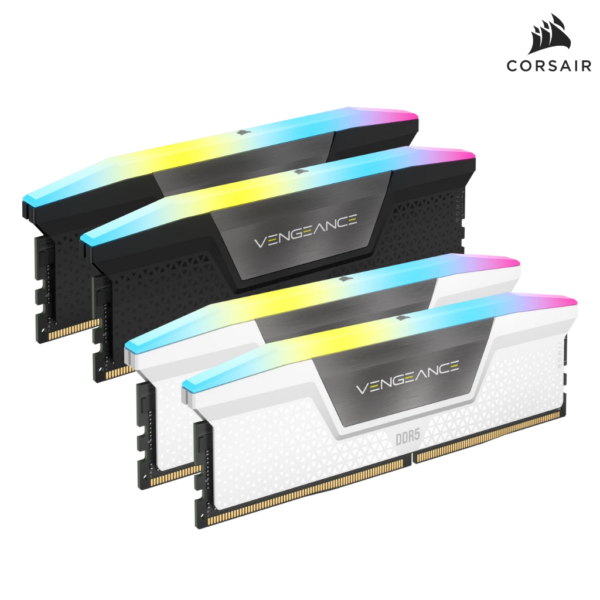 CORSAIR RAM 32GB : 2X16GB VENGEANCE RGB DDR5 Bus 5200/5600/6000 : แรม หน่วยความจำ