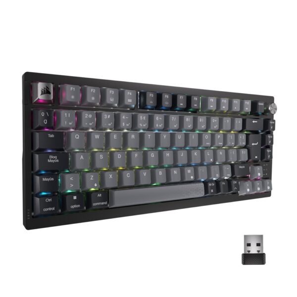 CORSAIR K65 PLUS WIRELESS GAMING KEYBOARD MLX RED LINEAR SW [US] คีย์บอร์ดเกมมิ่ง - Image 3