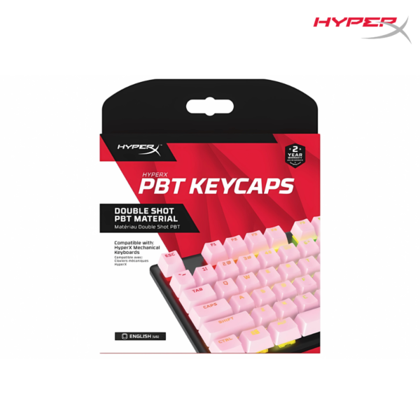 HyperX PBT Keycaps - Full Key Set Pink (US Layout)